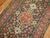 Red Zabihi Collection Geometric Karabagh Runner For Sale - Image 8 of 10