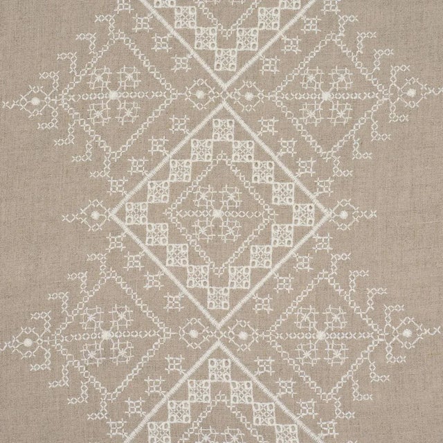 2020s SAMPLE - Schumacher Birgitta Sheer Fabric In Linen For Sale - Image 5 of 5