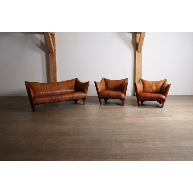Mid-Century Cognac Leather and Wood Sofa from Pacific Green, Australia, 1970s For Sale - Image 16 of 18