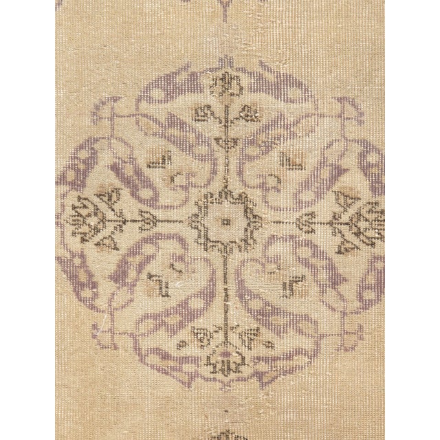 Textile Antique Turkish Oatmeal Shabby Chic Sivas Runner Rug 2ft 10in X 10ft 5in For Sale - Image 7 of 8