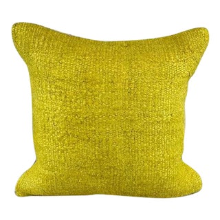 20 x 20 Hemp Pillow Turkish Cushion Natural Green Pillow Cushion Cover For Sale
