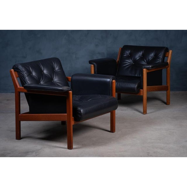 Lounge Chairs in Teak by Karl-Erik Ekselius, 1960s, Set of 2 For Sale - Image 3 of 13