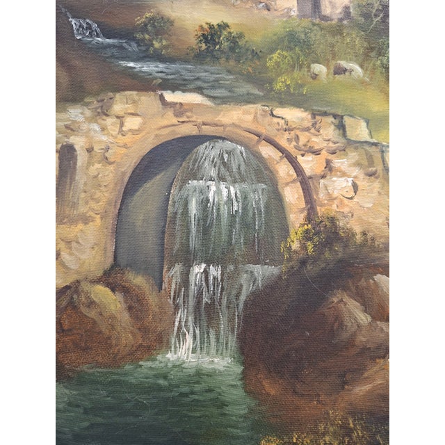 A. Velotti, Arcadian Landscape, 1970, Oil on Canvas, Framed For Sale - Image 6 of 12