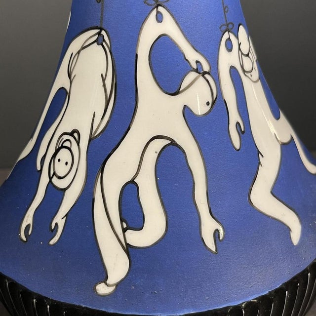 Spanish Porcelain Anis Bottle from So Re Da, 1950s For Sale - Image 5 of 14