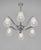 Hettier & Vincent A 1925-1935 French art deco chandelier by Hettier & Vincent in nickel plated bronze. The fixture holds...