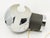 Black Space Age Italian Chrome Plated and Black Metal Table Lamp, 1960s For Sale - Image 8 of 11