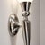 Gold French Art Deco Wall Sconces in Nickel-Plated Aluminum and Glass, Set of 2 For Sale - Image 8 of 9