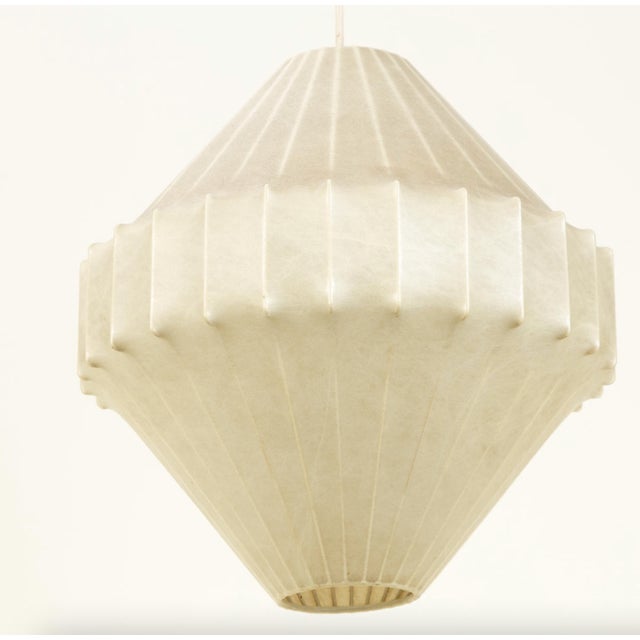 Vintage Cocoon Pendant Lamp, 1960s For Sale - Image 4 of 4