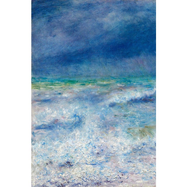 intage seascape artwork reproduced from Seascape (1897) by Pierre-Auguste Renoir. This atmospheric composition captures...