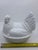 White Vintage Milk Glass Hen on Nest Decorative Bowl For Sale - Image 8 of 10