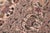 1990s Shabby Chic 1990's Floral Pak-Persian Beige/Pink Wool Round Rug- 8'10'' X 9'1'' For Sale - Image 5 of 9
