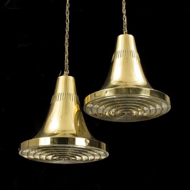 1960s Swedish Ceiling Lamp in Brass by Hans Agne Jakobsson for Markaryd, 1960 For Sale - Image 5 of 5