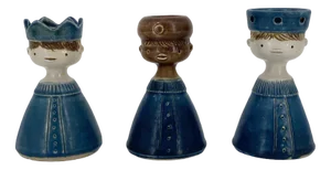 Candleholders the Three Kings by Gerald & Gotlind Weigel for Weigel Ceramics, West Germany, 1960s, Set of 3