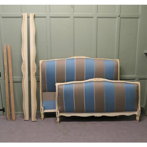 The Head board of this bed has the most beautifully scrolled shape, the painted show wood has a wonderful crackle finish,...