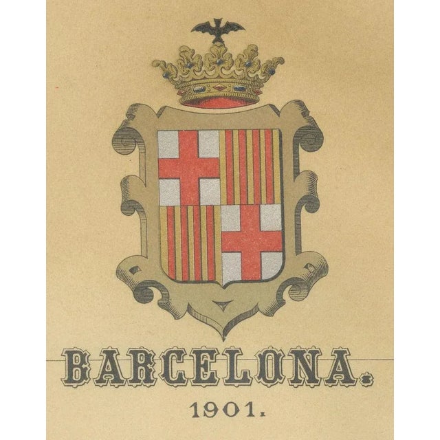 Cartographic Portrait of Barcelona, 1901 For Sale - Image 6 of 7