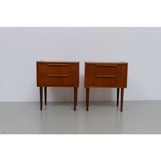 Danish Modern Teak Nightstands by A. Bjerrum & Søn, 1960s, Set of 2 For Sale - Image 6 of 18