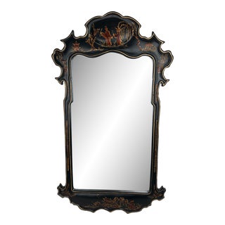 1990s Small Chinoiserie Mirror For Sale