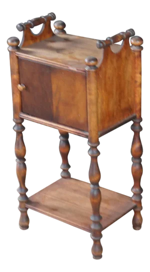 Antique Cushman Mahogany Humidor Tobacco Smoking Cabinet Table Stand 27"