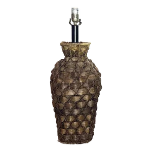 Vintage Boho-Chic Rattan and Jute Table Lamp