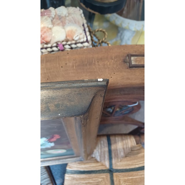 Boho Chic Vintage Framed Still Life Oil Painting on Board For Sale - Image 3 of 4