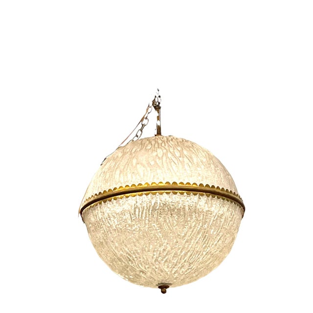 Transparent 1960s Large Murano Glass Chandelier by Barovier and Toso For Sale - Image 8 of 9