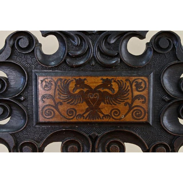 Brown 17th Century Renaissance Handcarved Nutwood Armchair, Austria For Sale - Image 8 of 18
