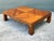 Vintage Chevron Wood Coffee Table For Sale - Image 9 of 12