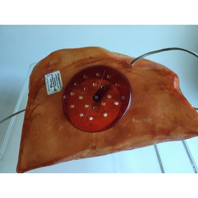 Orange Cushion-Shaped Light Sculpture by Hajime Goto, Japan, 1983 For Sale - Image 8 of 13