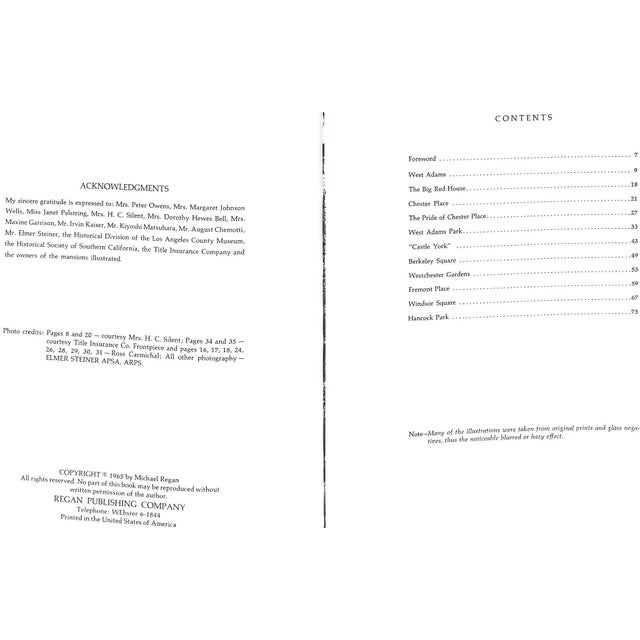 White "Mansions of Los Angeles" 1965 Regan, Michael For Sale - Image 8 of 12