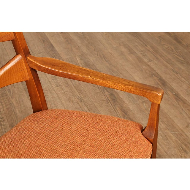 Lane Rhythm Mid Century Modern Set Of Six Walnut Dining Chairs For Sale - Image 16 of 18