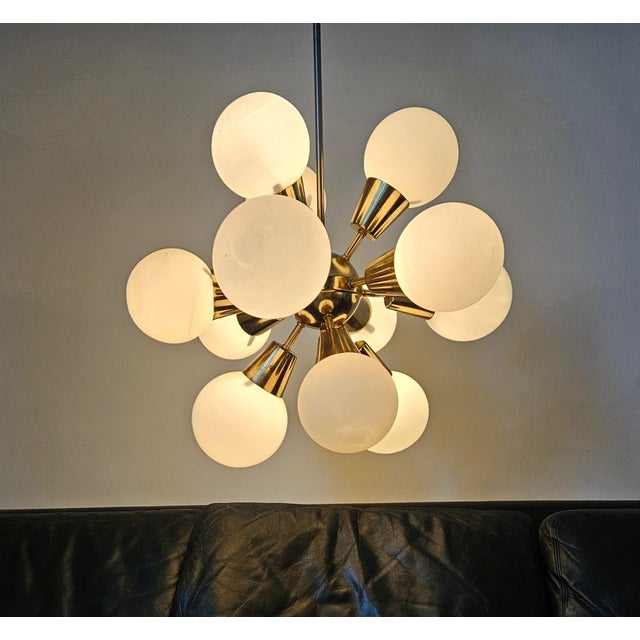 Mid-Century Sputnik Chandelier from Kamenicky Senov, 1970s For Sale - Image 8 of 15