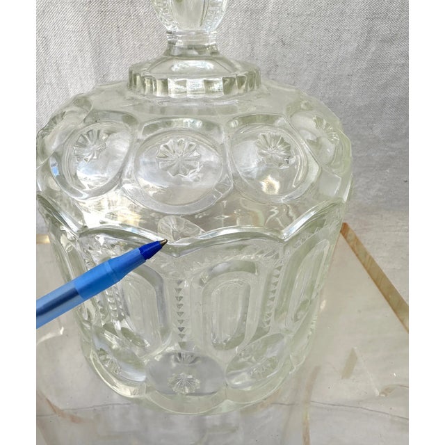Le Smith Moon & Stars Clear Jardiniere/Candy Dish For Sale In Palm Springs - Image 6 of 8