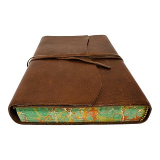 Authentic Vintage 2003 Cavallini & Co. Roma Lussa Italian Leather Journal For Sale