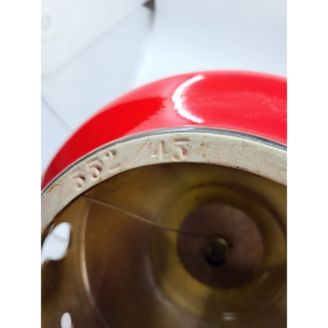 Vintage West German Red Ceramic Double Lighting, 1970s For Sale - Image 16 of 18