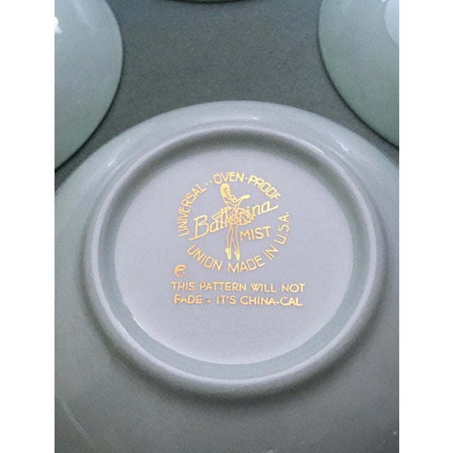Vintage Ballerina Mist Pale Green Dinner Set- 13 Pieces For Sale - Image 12 of 13