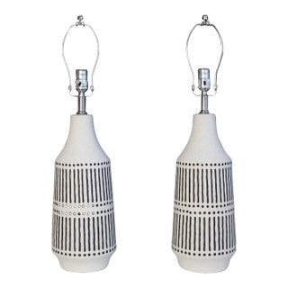 Mid 20th Century Gerald Thurston Style Table Lamps. For Sale