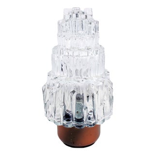 Art Deco Glass Table Lamp, 1930s For Sale