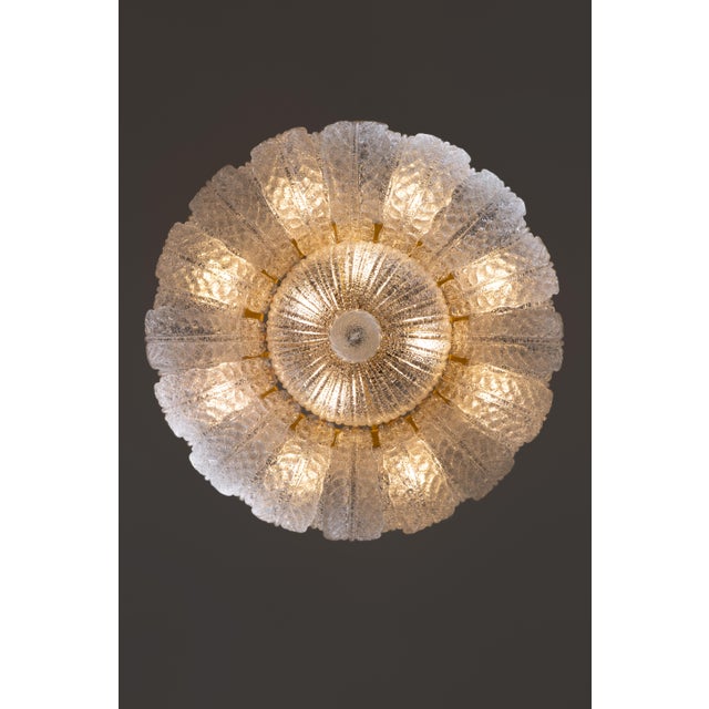Mid-Century Modern Murano Glass Hanging Lamp from Barovier & Toso, 1980s For Sale - Image 3 of 15