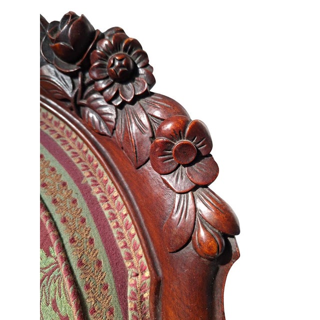 Vintage Armchairs in Cherry Wood, 1960s, Set of 2 For Sale - Image 4 of 13