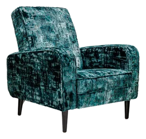 French Art Deco Lounge Chair in Emerald Green