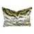 Animalia Tiger Print Down Filled Pillow in Green and Black After Scalamandre For Sale