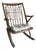 Mid-Century Modern Model 182 Teak Rocking Chair by Frank Reenskaug for Bramin – Original Plaid Cushions For Sale