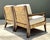Early 21st Century Vintage Ej Victor “Fishers Island” Rush Lounge Chairs - A Pair For Sale - Image 5 of 12
