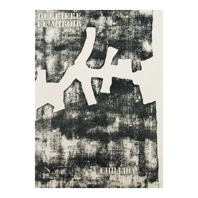 Chillida Lithograph DM01174f Derriere Le Miroir 1968 For Sale