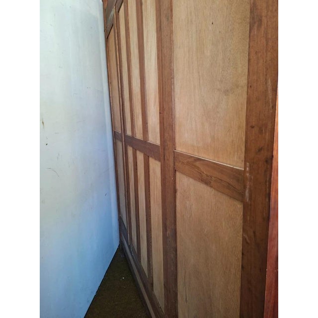 Brown Louis XVI Style Wardrobe in Mahogany For Sale - Image 8 of 10