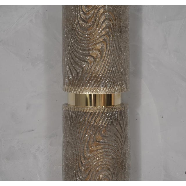 Murano Art Glass and Brass Wall Light, 2000 For Sale - Image 6 of 8