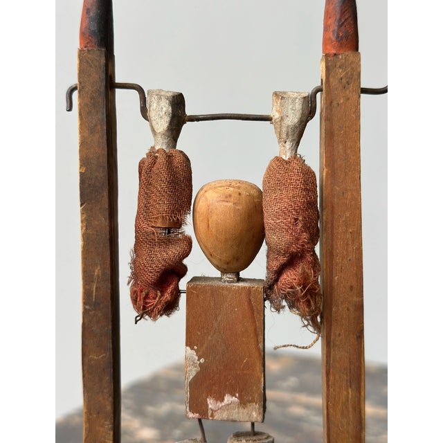 Vintage Folk Art Acrobat Whirligig, Circa 1st-Half 20th Century For Sale - Image 9 of 18