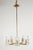 Metal Italian Glass Pendant With Kalmar Textured Glass Shades For Sale - Image 7 of 10
