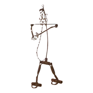 1970s Industrial Welded Sculpture of Man