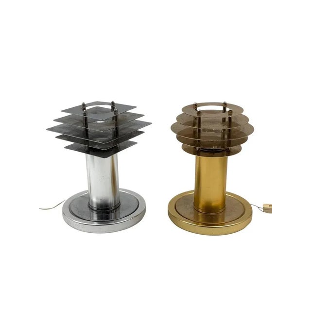 Space Age Table Lamps, Italy, 1970s, Set of 2 For Sale - Image 12 of 18